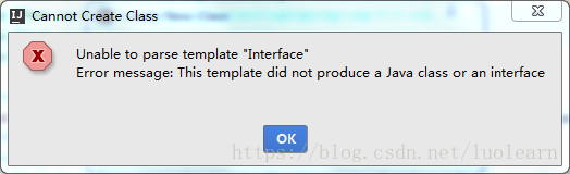 Unable to parse template "Interface"Error Message;和Unable  