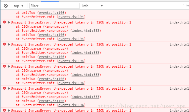 Uncaught Syntaxerror Unexpected Token O In Json At Position 1 问题的解决 User Zpa的博客 Csdn博客