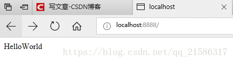 浏览器中输入 localhost:8888/