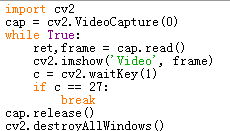 Python—OpenCV2中 Cv2.VideoCapture()，read()，waitKey()的使用_cv2.videocapture ...