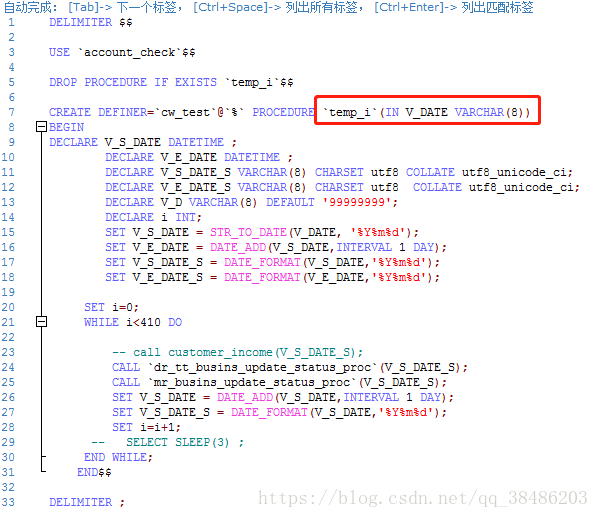 Error Code 1318 Incorrect Number Of Arguments For Procedure Account Check Temp I Expected 1 Got Hurpe 程序员信息网 程序员信息网