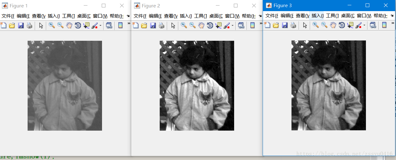 MATLAB图像处理imadjust()函数调节图像的对比度示例