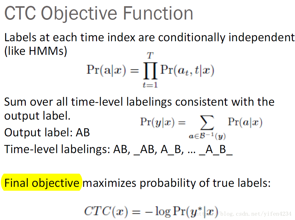 CTC-objective-function