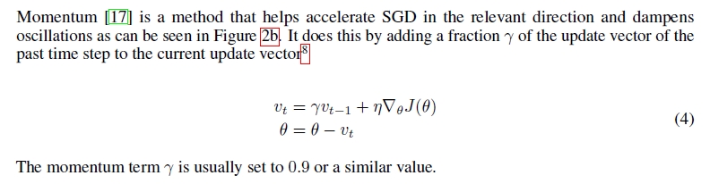论文给出的momentum公式
