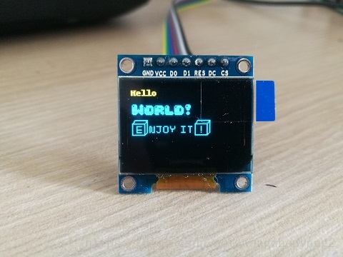 树莓派笔记12：通过SPI操作OLED显示屏