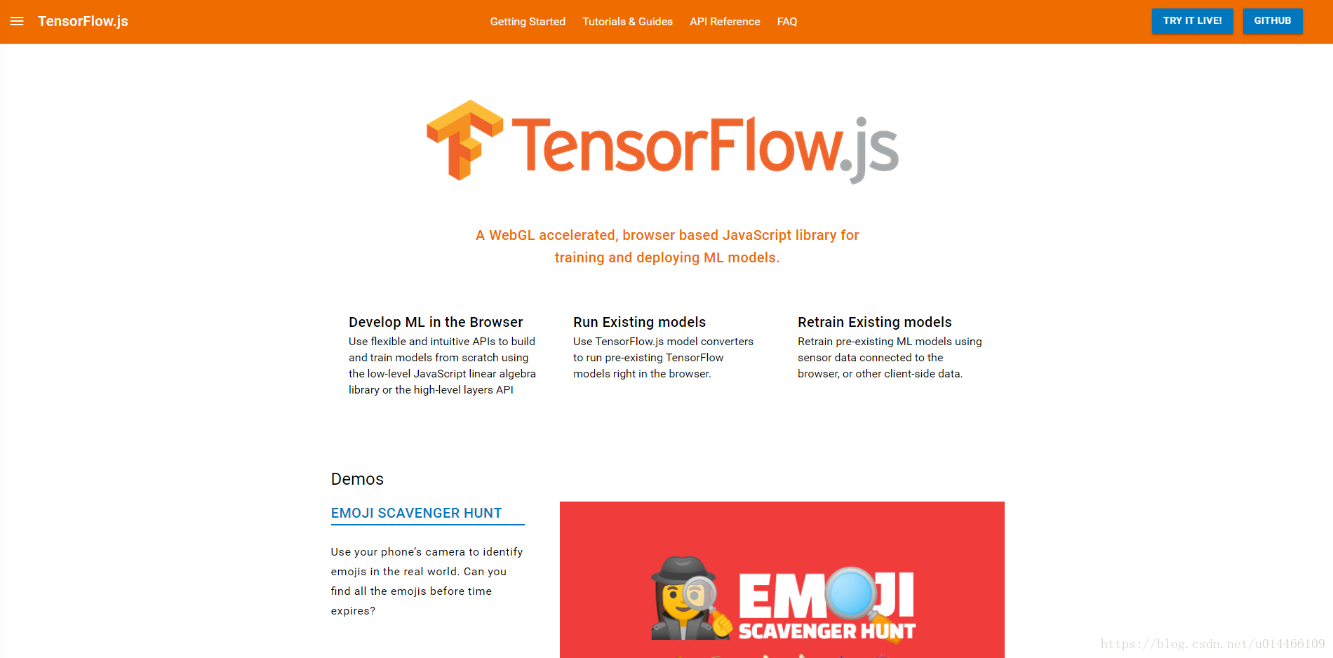 图：TensorFlow.js官网