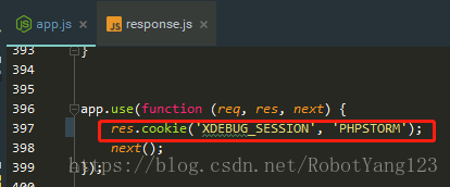 app.js 中全局注入XDEBUG_SESSION