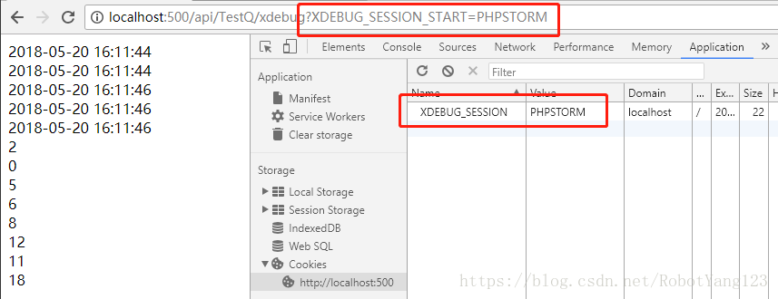 在當前 URL 後追加?XDEBUG_SESSION_START=PHPSTORM