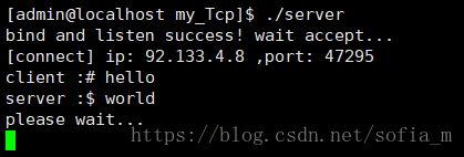 【计算机网络】模拟一个基于TCP协议的简单的阻塞式的网络聊天工具