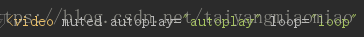 video下autoplay属性无效——添加muted属性