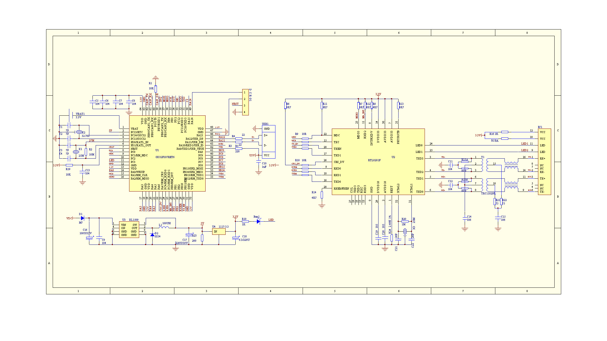 gd32f107使用rtl8201f在lwip-1.41上运行