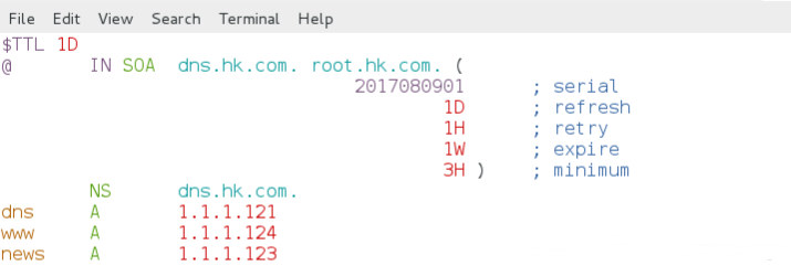 linux下DNS配置及域名解析服务
