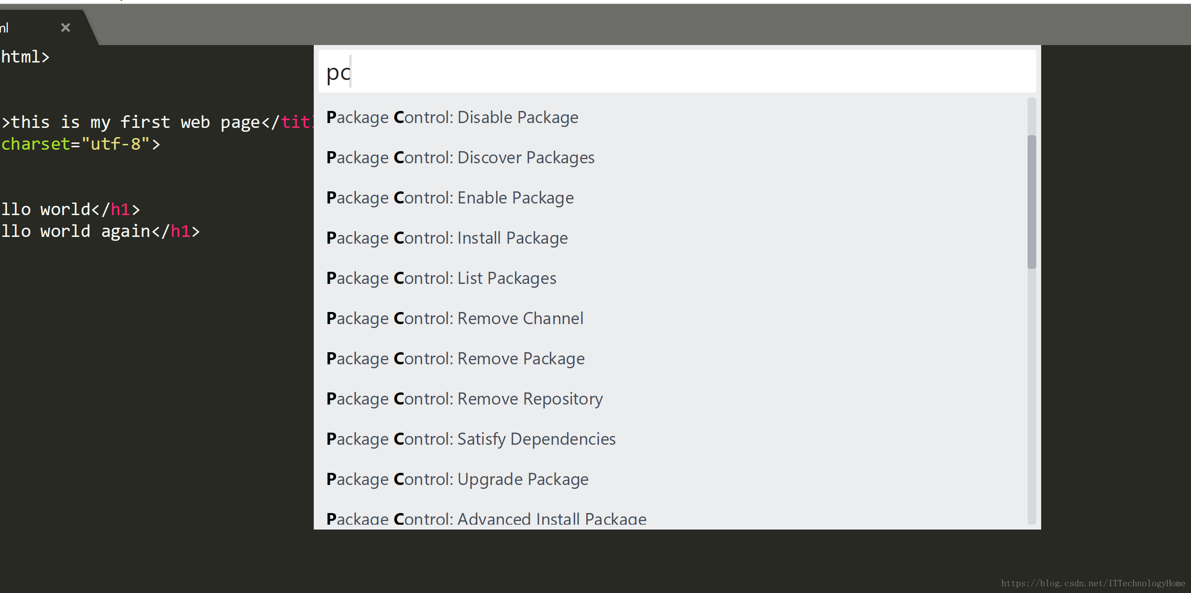 package control validate installed success