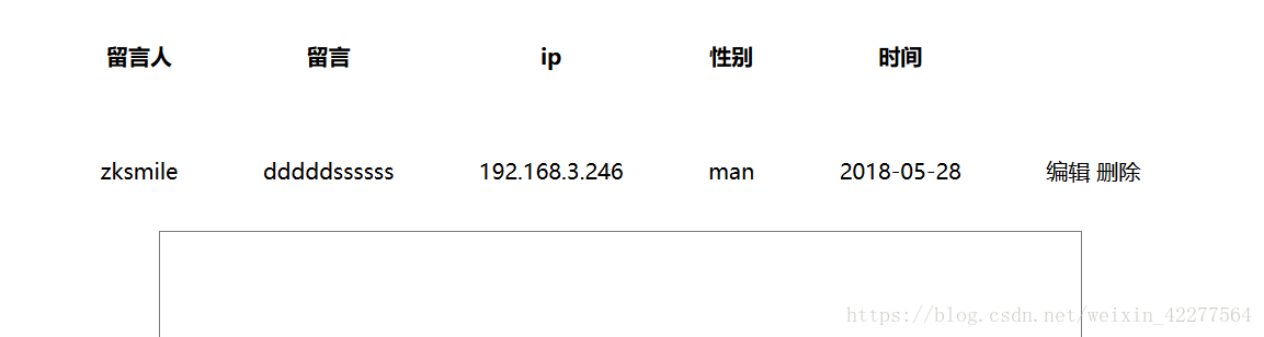 php留言板留言界面