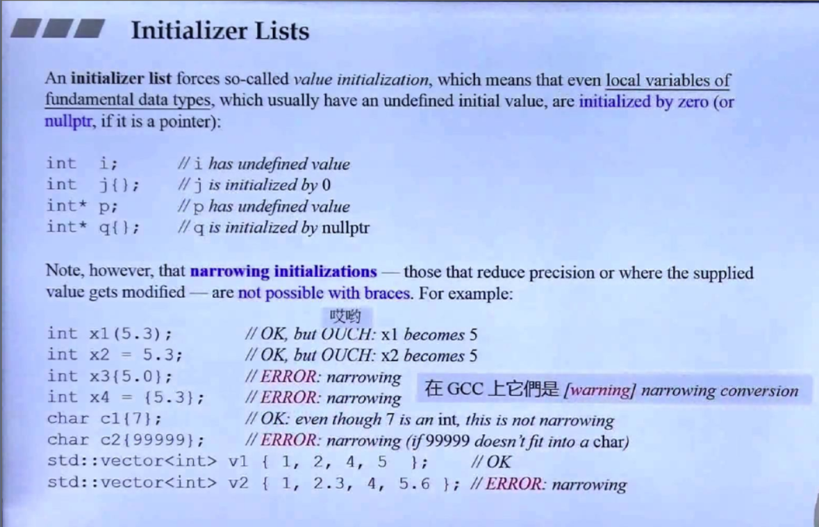 4.Uniform Initialization（一致性初始化），Initializer List（初始化列表）-CSDN博客