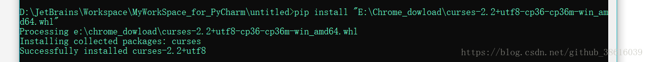Windows下使用Python的Curses库时 No module named _curses问题_pycharm错误提示no ...