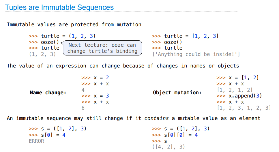 tuples