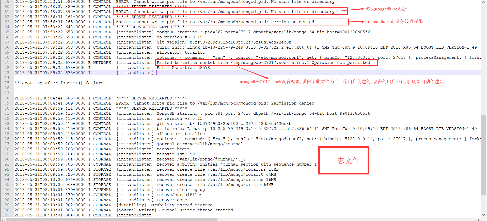 Linux挂起后重新开启mongodb(非正常关闭)方法总结