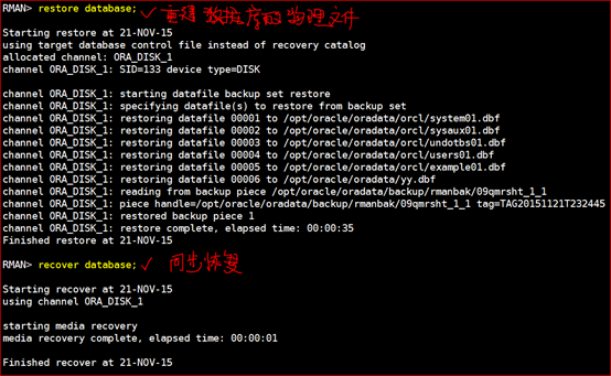 Oracle 11g R2 Rman备份与恢复