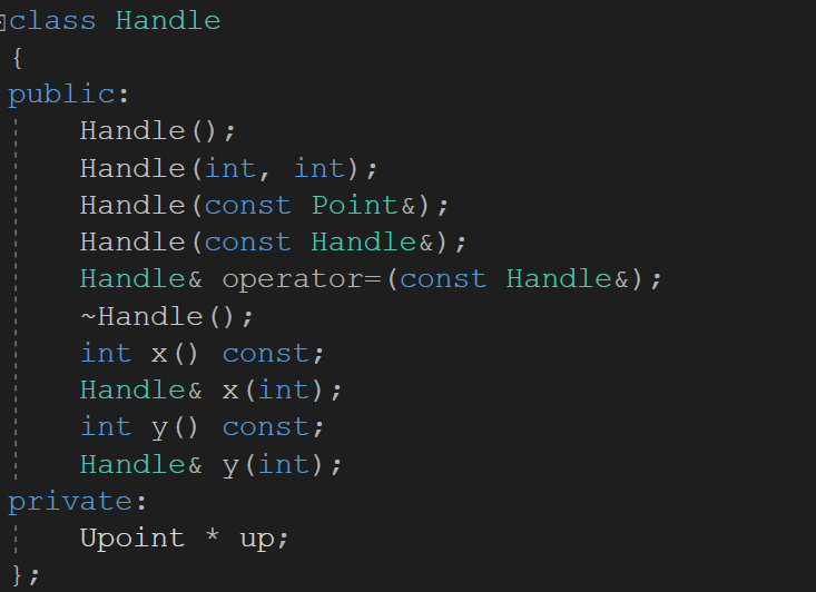 句柄类（handle class)（一）