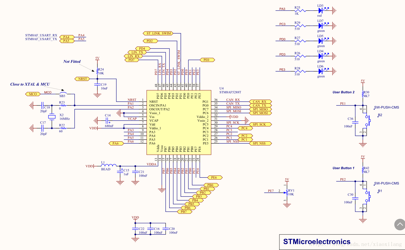 X8m06 c схема платы STM32F411-Board1 嘉 立 创 EDA 开 源 硬 件 平 台