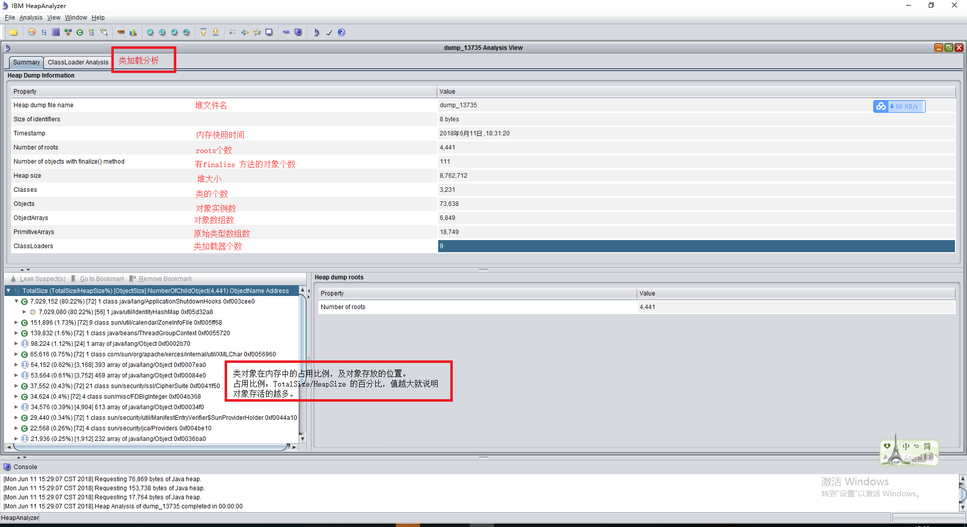 jvm---6.1、dump 文件分析工具 IBM HeapAnalyzer