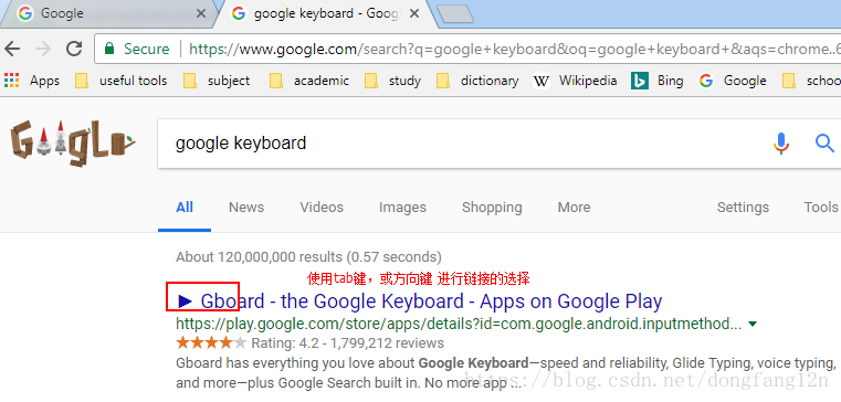 键盘操作 Google搜索结果链接跳转 Bocai Tech 博客 程序员信息网 程序员信息网