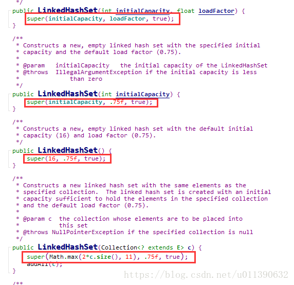 jdk1.8中HashSet与LinkedHashSet源码分析