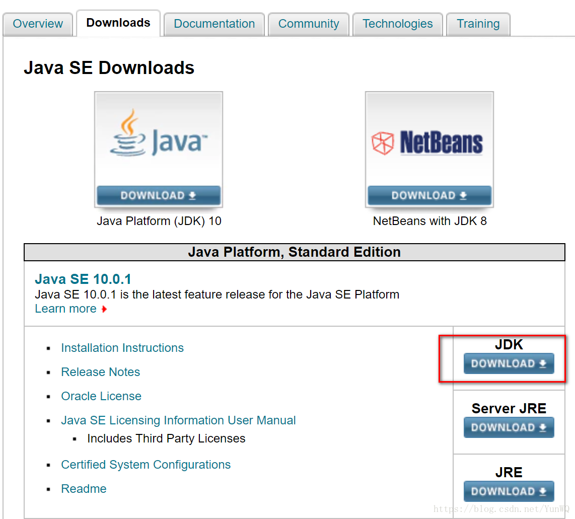 选择JDK Download