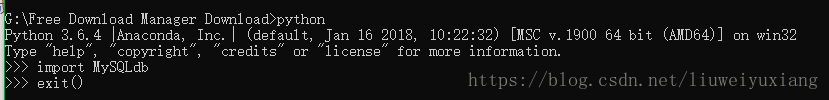 python3.6 安装MySQLdb