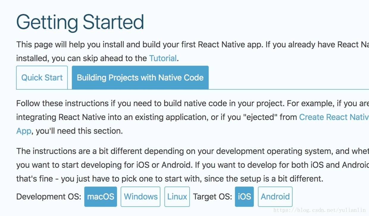 使用 Building Projects With Native Code方式搭建环境