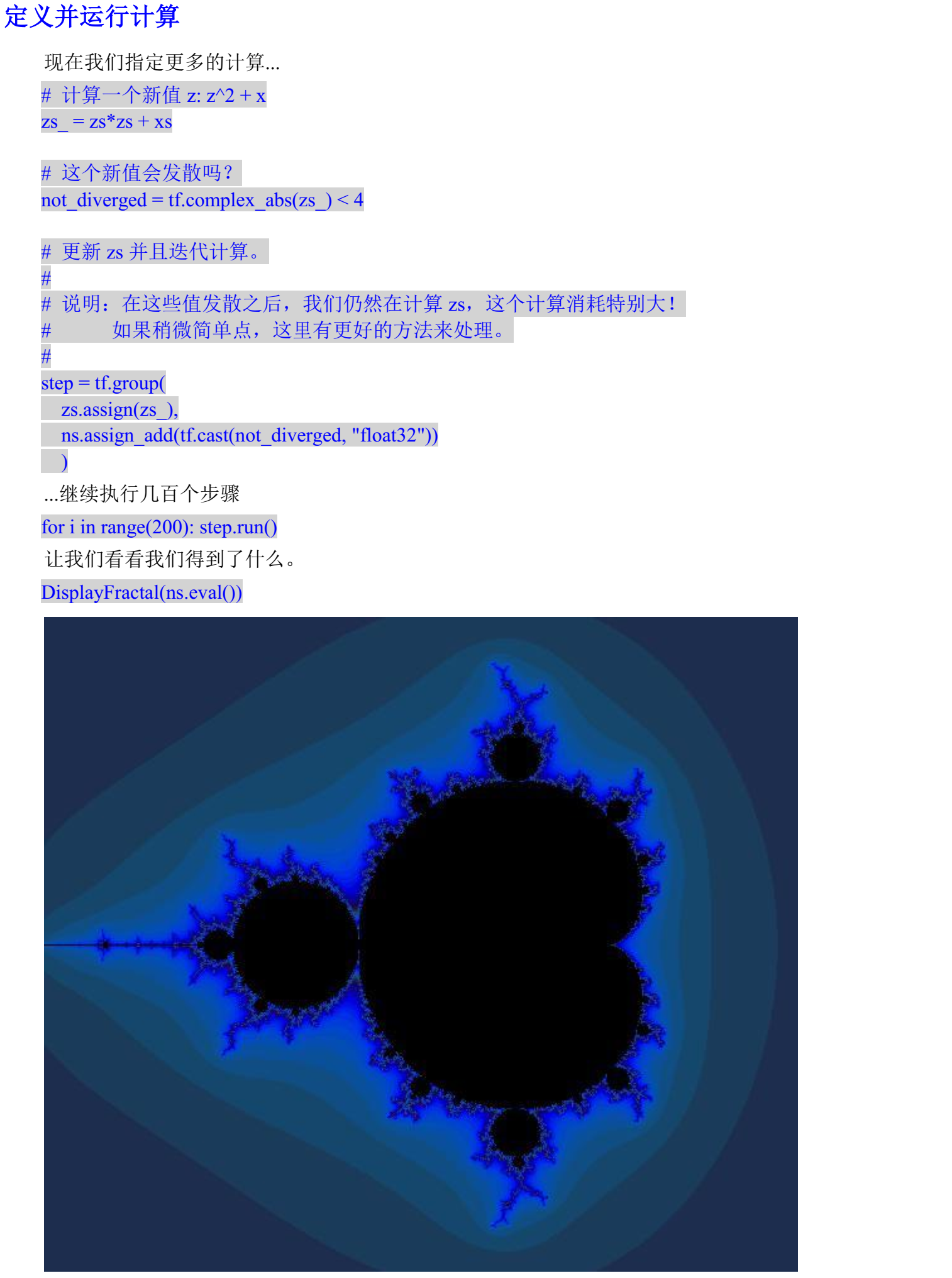 TensorFlow：曼德布洛特(Mandelbrot)集合_mandelbrot分布-CSDN博客