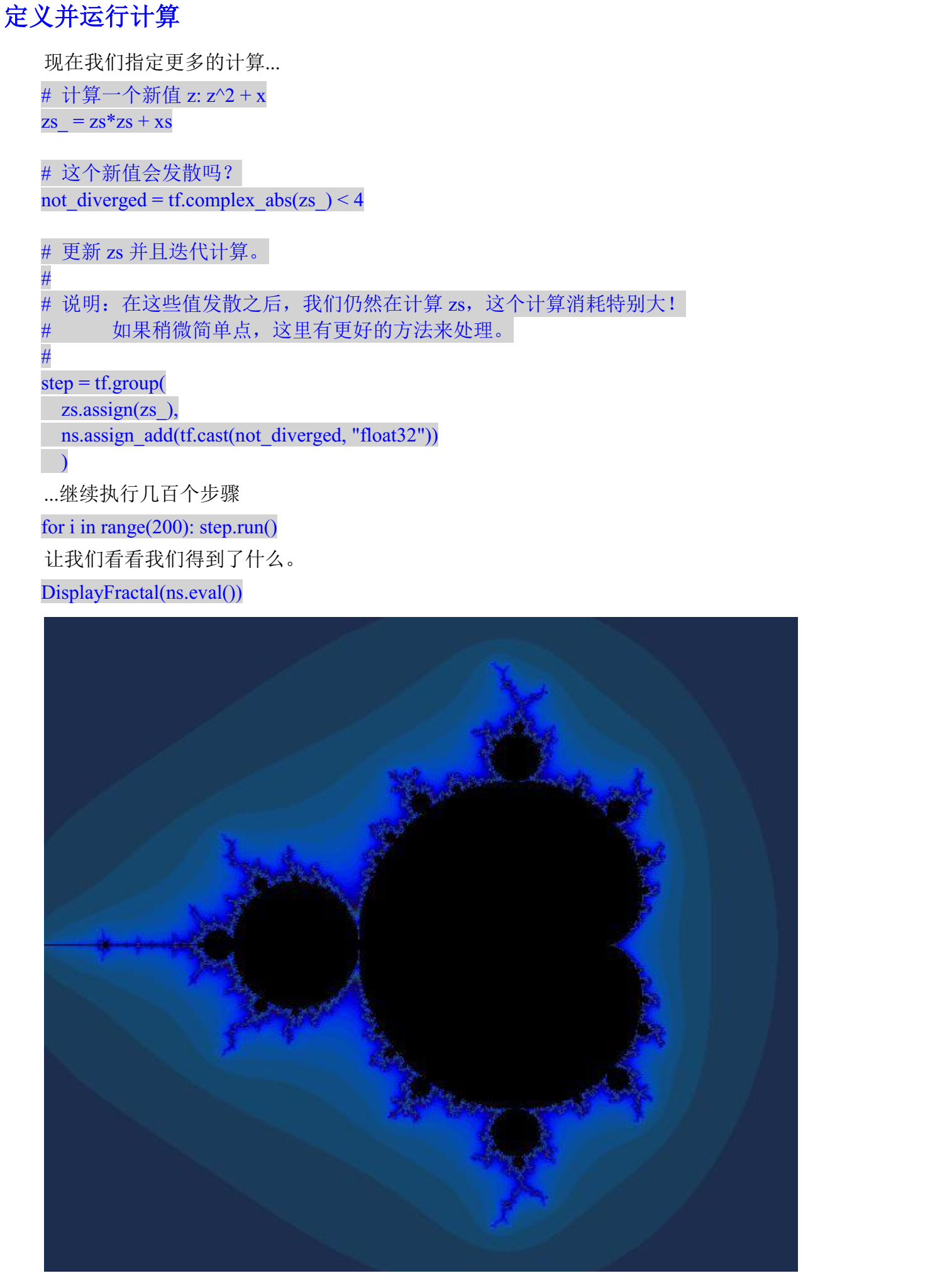 TensorFlow：曼德布洛特(Mandelbrot)集合_qt曼德勃罗集-CSDN博客