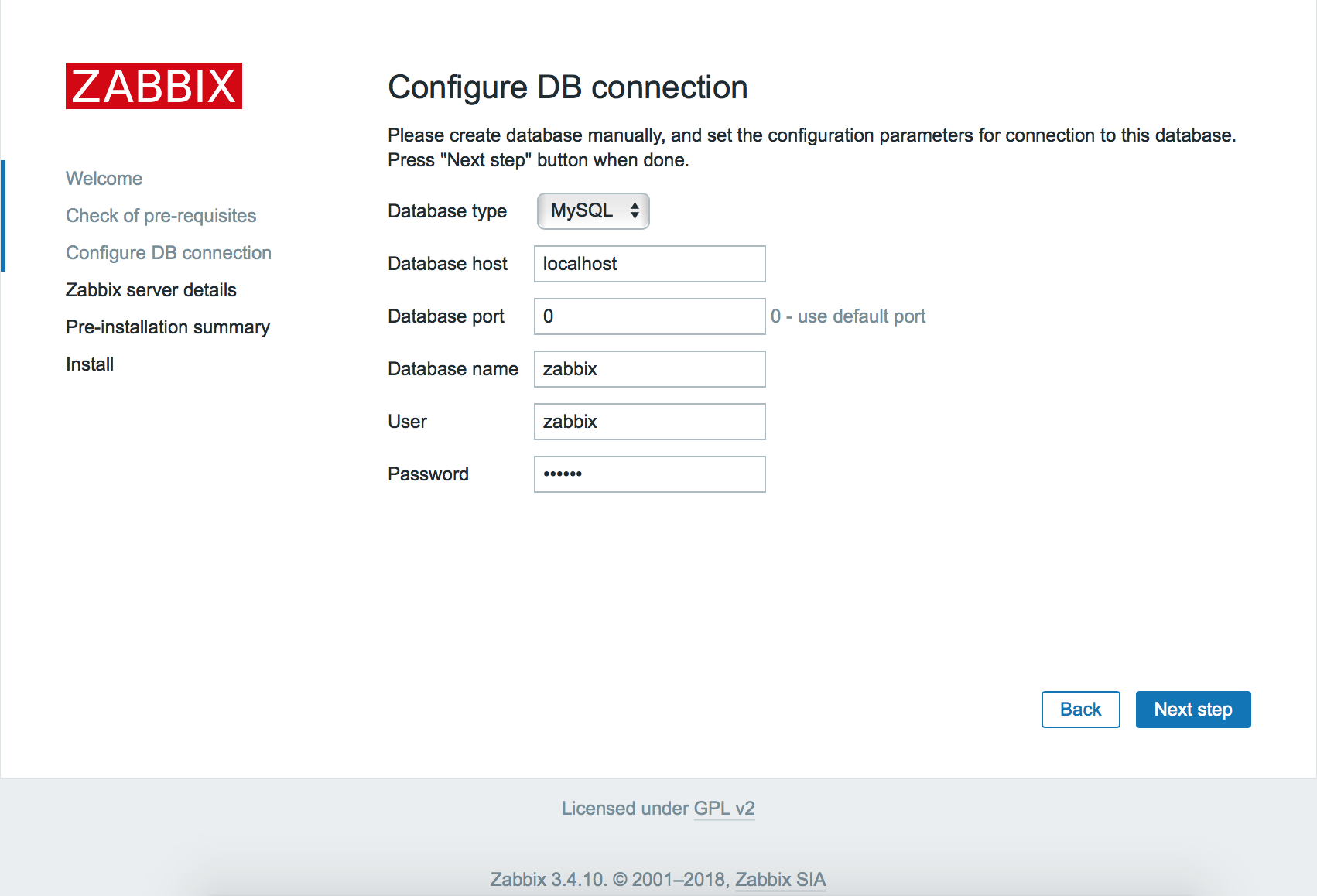 Zabbix установка. Zabbix Mikrotik. Zabbix database Error.