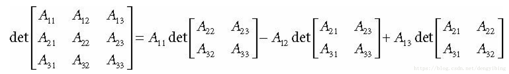 3阶行列式计算