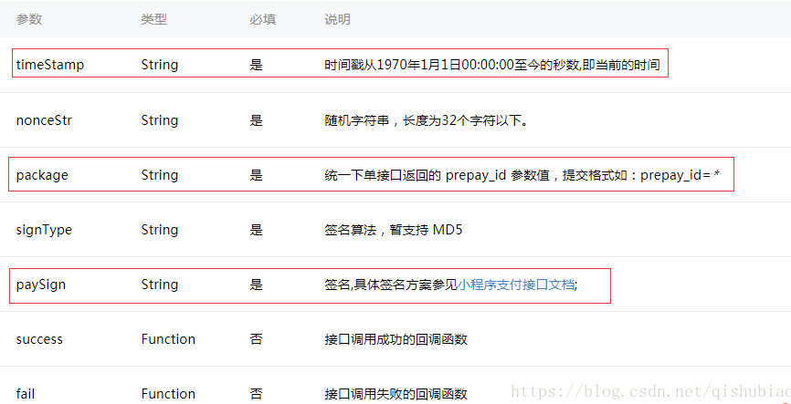 微信小程序调用支付接口支付失败_微信小程序与后端的接口