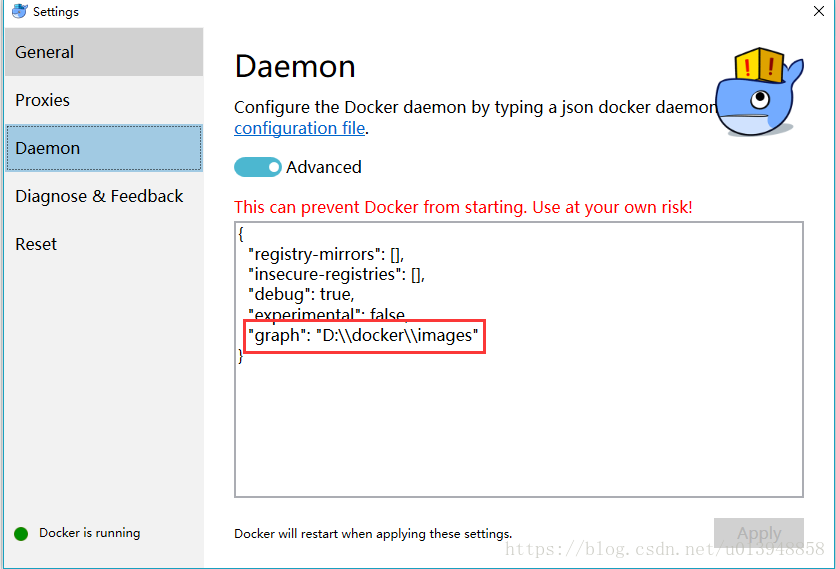 win10怎么修改docker的镜像文件存储位置