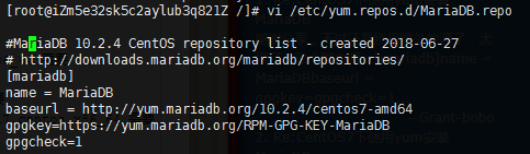 CentOS7下使用yum安装MariaDB