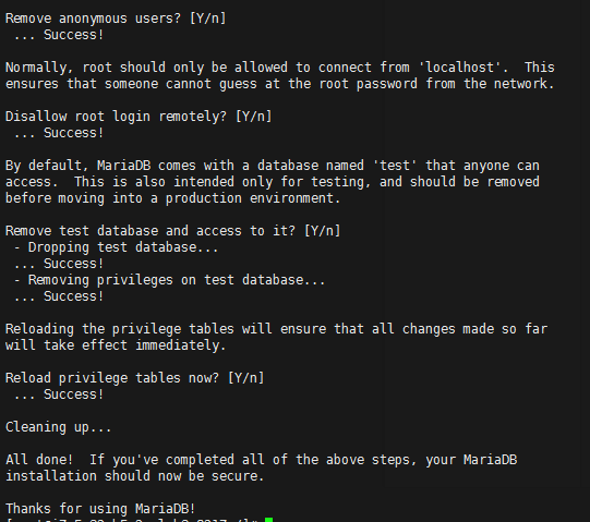 CentOS7下使用yum安装MariaDB