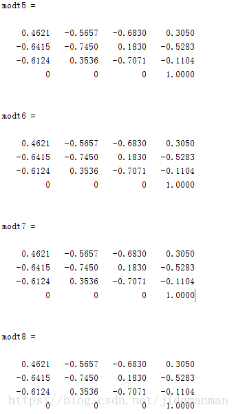 六轴机器人matlab写运动学逆解函数（改进DH模型）