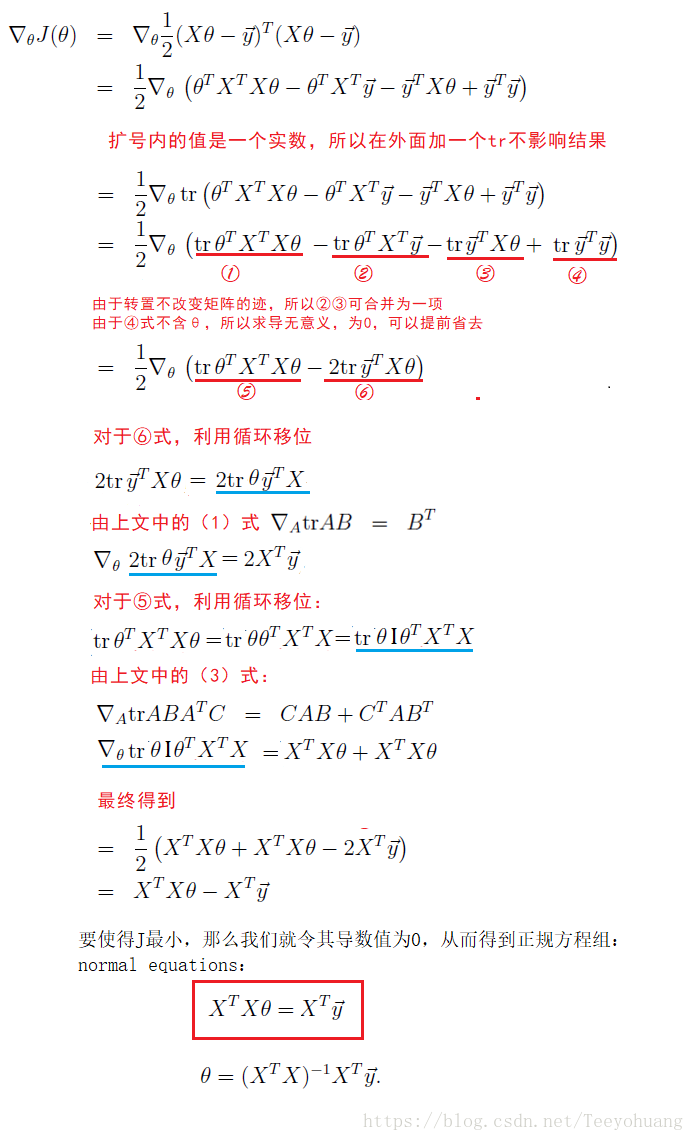 斯坦福CS229机器学习笔记-Lecture2-线性回归+梯度下降+正规方程组