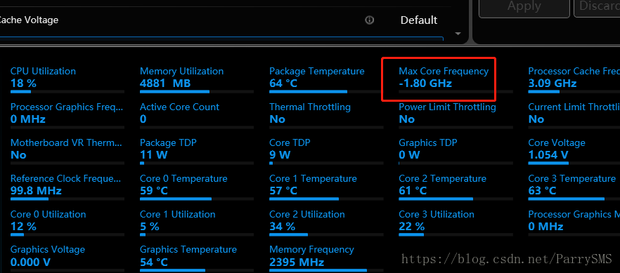 Max Core Frequency 异常显示为-1.80GHz -- Intel-Extreme-Tuning-Utility-Intel-XTU (英特尔 XTU)