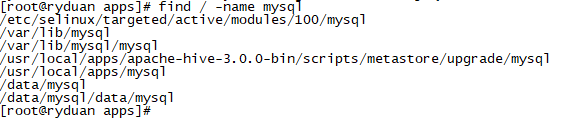 rpm 完全卸载mysql