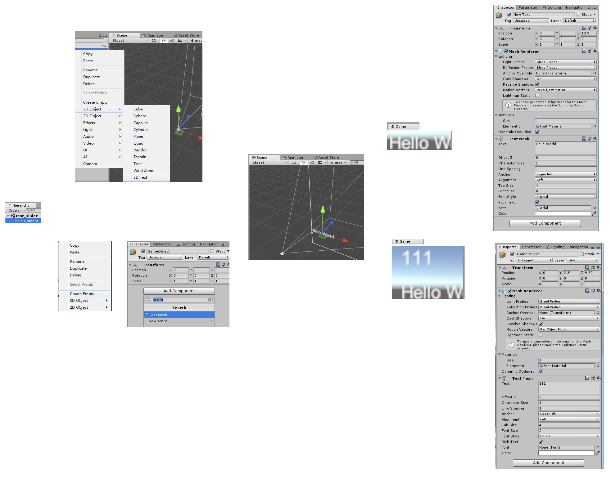 [Unity][UGUI]TextMesh文字网格文字物体人物血量显示_ugui Textmesh显示sprite-CSDN博客