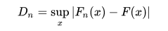 Kolmogorov–Smirnov statistic