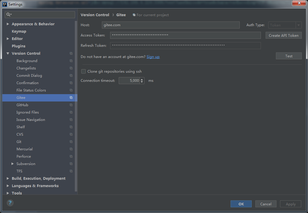 intellij idea上传项目到码云