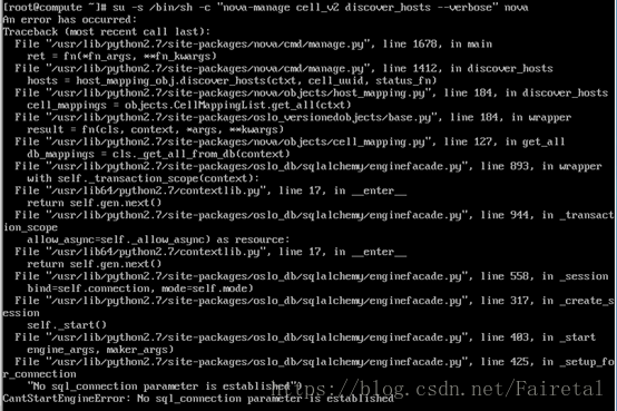 Openstack Ocata部署时无法将计算节点添加到cell数据库 Fairetal的博客 程序员宝宝 程序员宝宝