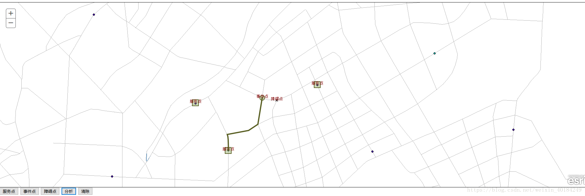 ArcGIS API For JS之网络分析（临近设施分析）