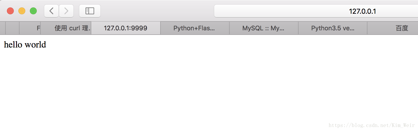 MAC 配置Python3 Flask