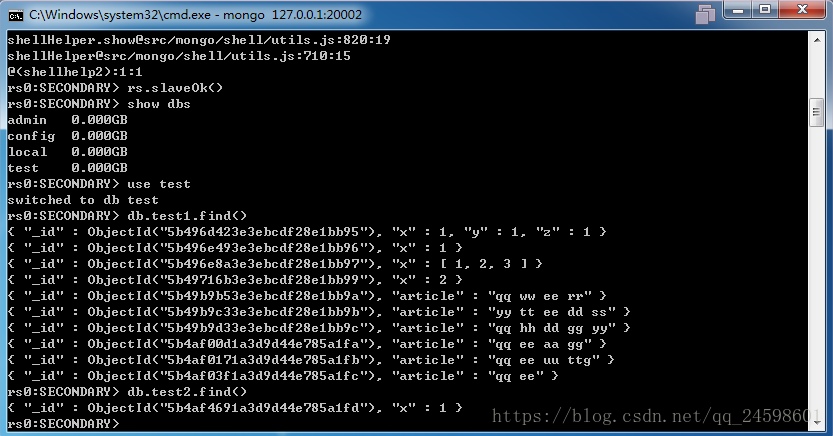 MongoDB复制集数据同步